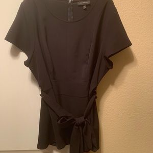 Lane Bryant Black Peplum Top